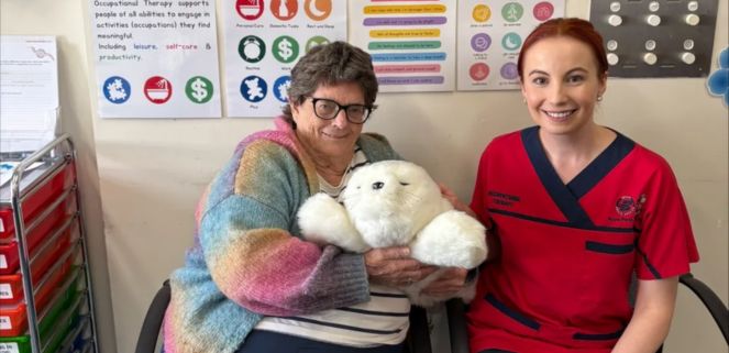 Calming cuddles pay off for Bentleys elderly patients